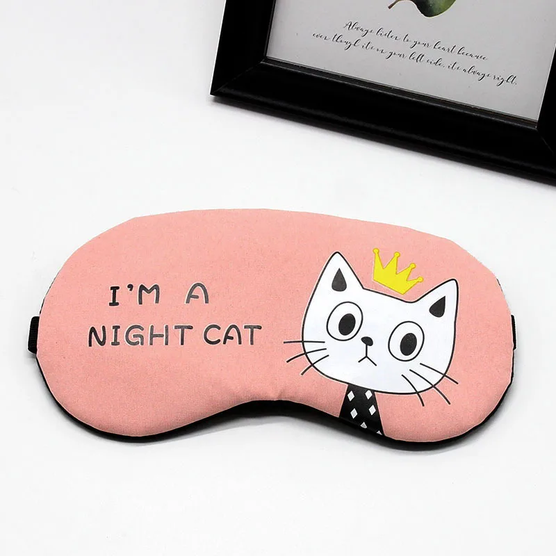 Милая хлопковая мультяшная маска для сна забавная аниме путешествий