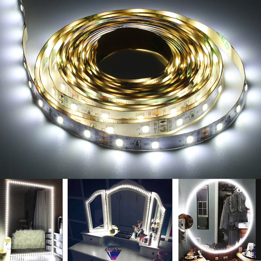 Косметическое зеркало 3 типа 13ft SMD 240 светодиодный светильник для макияжа с зеркальной полоской для бара, косметическое зеркало, лампа для макияжа, гибкий светильник в полоску, комплект