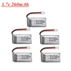 3,7 V 260mAh для H36 Eachine E010 E011 E012 E013 Furibee F36 Квадрокоптер с дистанционным управлением Запчасти 3,7 v 751732 Lipo Батарея 5 шт.