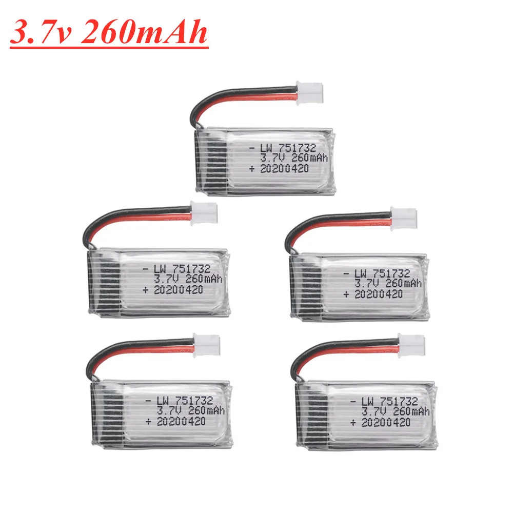3 7 V 260mAh для H36 Eachine E010 E011 E012 E013 furbee F36 RC Quadcopter Parts v 751732 Lipo батарея 5 шт. | Электроника