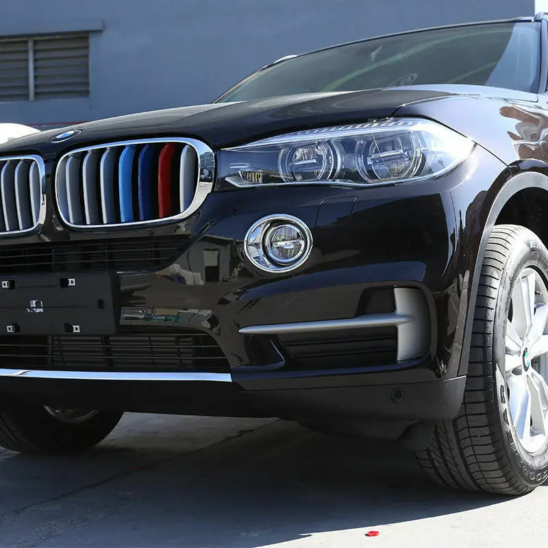 

2 PCS Chrome Car Accessories Front Fog Lamp Decoration Cover Trim Frame for BMW X5 F15 Car Styling