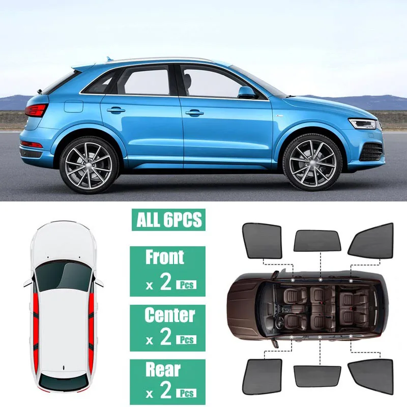 Боковые окна магнитный солнцезащитный козырек Защита от УФ лучей Блокировка