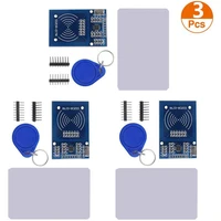 3pcslot rfid kit mifare rc522 rfid reader module with s50 white card and key ring for arduino raspberry pi