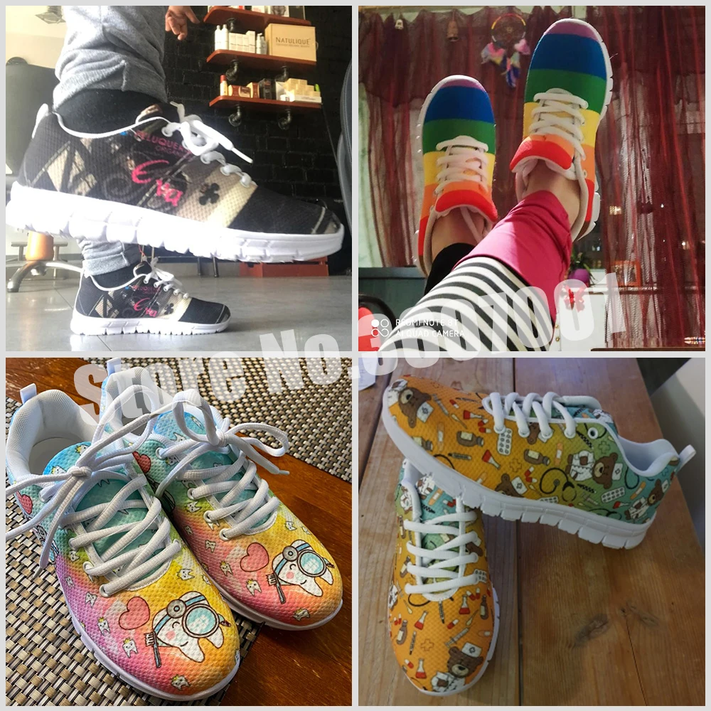

ELVISWORDS Vintage Samoa Tribal Pattern Women Air Mesh Running Shoes Breathable Sport Sneaker 2020 Stylish Ladies Footwear