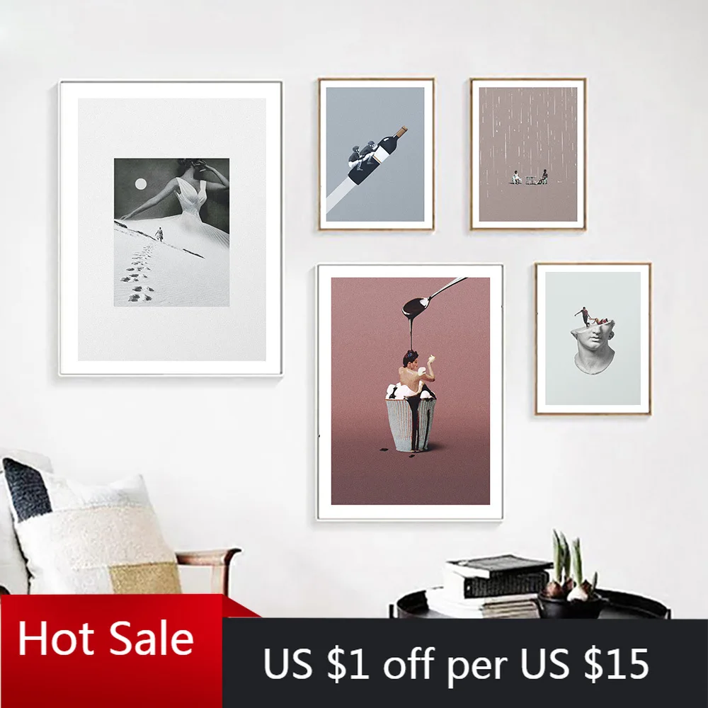 Абстрактный сахар Ванна Снежная нога печать на свадебное платье холст картина