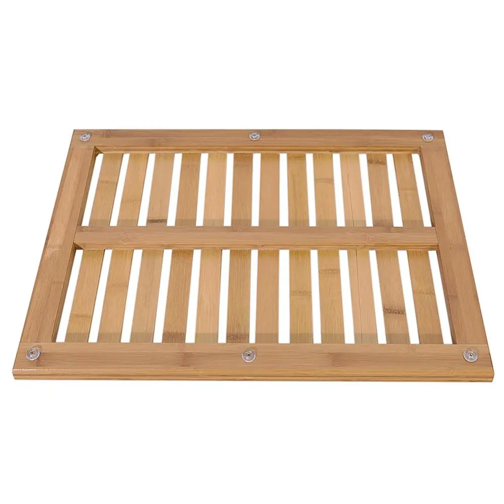 

60.5x45x3cm Wood Color Bamboo Floor & Bath Mat for bathroom SPA and Pool