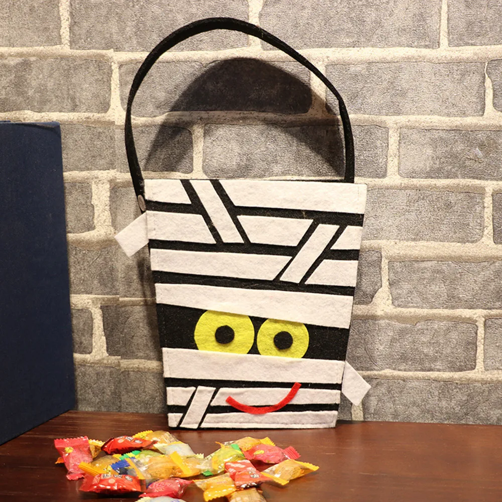 Сумка для конфет на Хэллоуин коробка симпатичная сумка из нетканого материала
