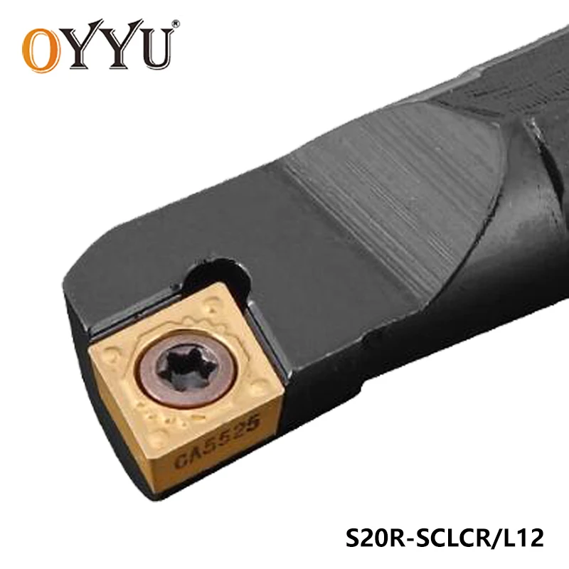 

OYYU S20R-SCLCR12 S20R-SCLCL12 20mm SCLCR SCLCL Internal Turning Tool Holder CNC Boring Bar Lathe Tools Cutter Carbide Inserts