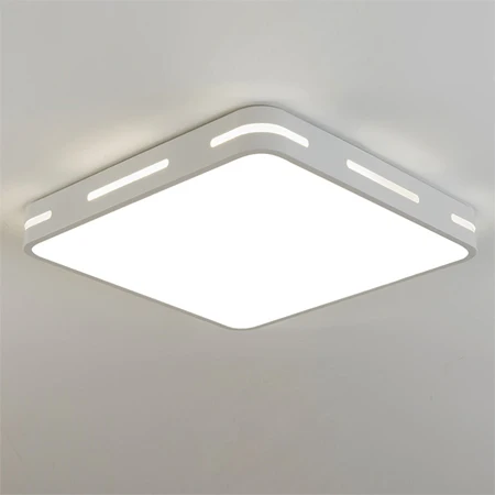 square white color Круглый потолочный светильник, современный светодиодный потолочный светильник, светильник для гостиной, светильник для спальни, лампы для кухни, потолочный светильник s - Цвет корпуса: square white color