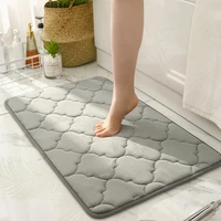 plaid design bathroom bath mats solid color soft floor mat non slip foot mat absorbent entrance door mat bedroom carpet doormat