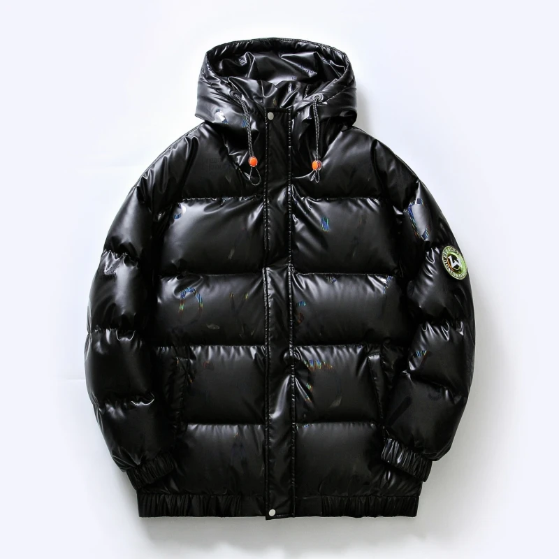 

New Brand Autumn Winter Light Down Jacket Men's Fashion Hooded Short Large Ultra-thin Lightweight Youth Slim Coat Down Jacket