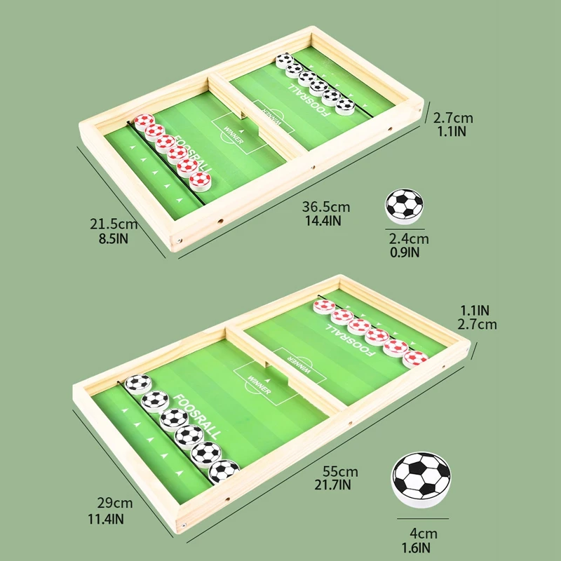 

Family Foosball Gametable Parent-Child Interactive Football Catapult Game Reversible Flying Chess Puzzle Board Toys