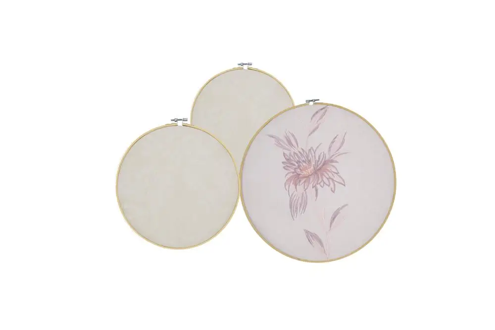 

Three pieces handmade wall desk decorations home shop bar wedding scene ornament Exquisite satin embroidered epiphyllum No.QY012