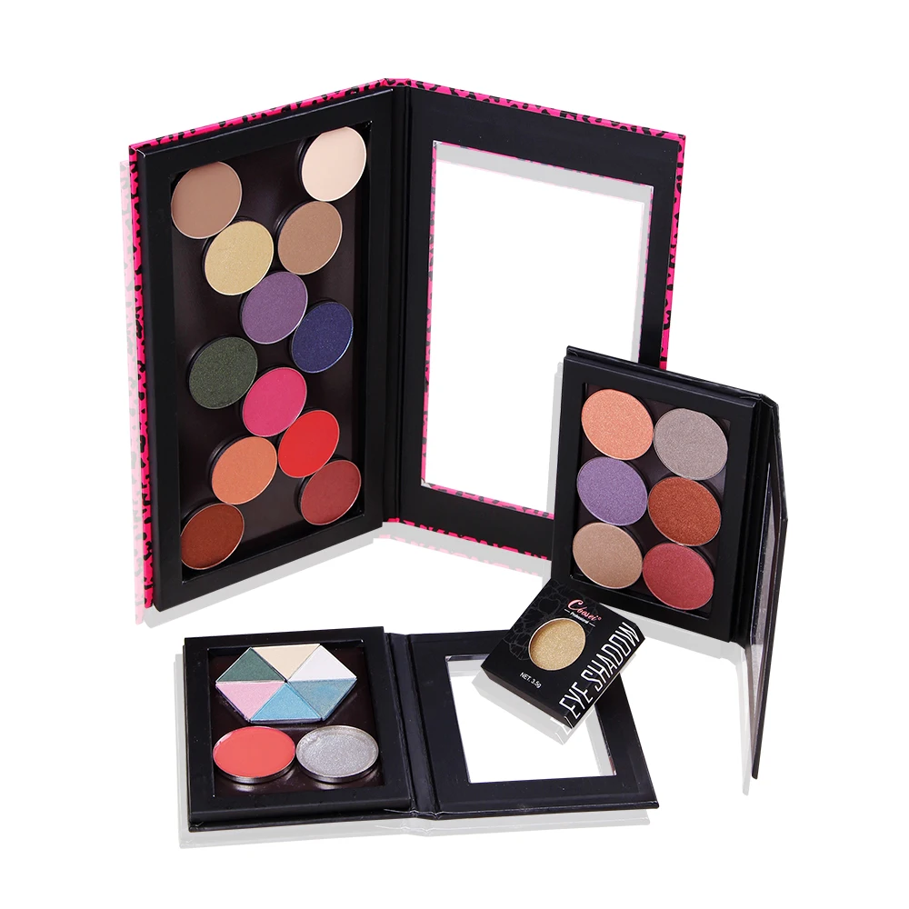 

Empty Magnetic Eyeshadow Pallete Makeup Large Eye Shadows Palette Makeup Storage Box Fill 18pcs*36mm Round Shadow Pan