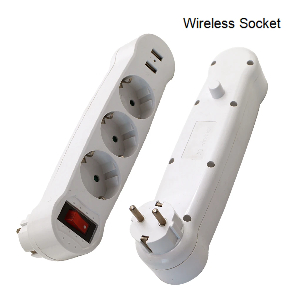 Штепсельная Вилка Европейского типа 16 А С 1 на 3 полосы штепсельная вилка с двумя