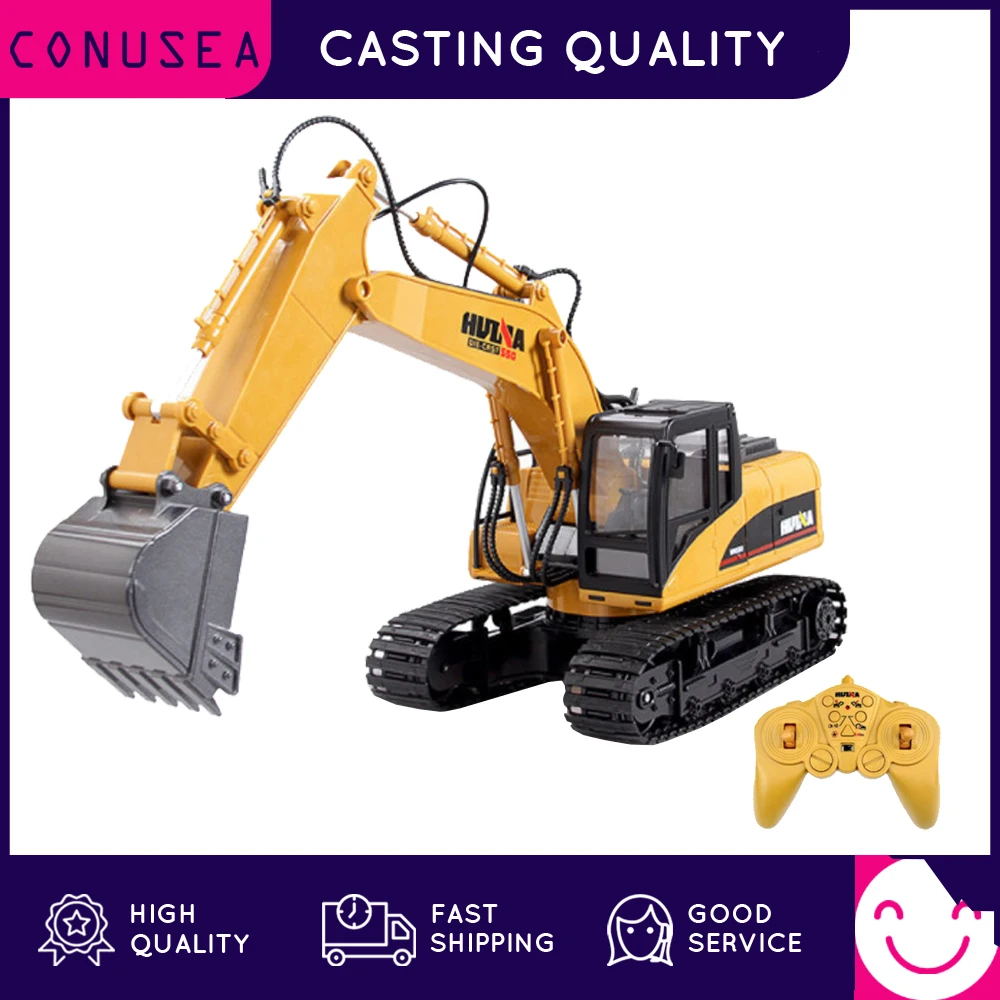 huina 114 rc грузовик caterpillar сплава тракто