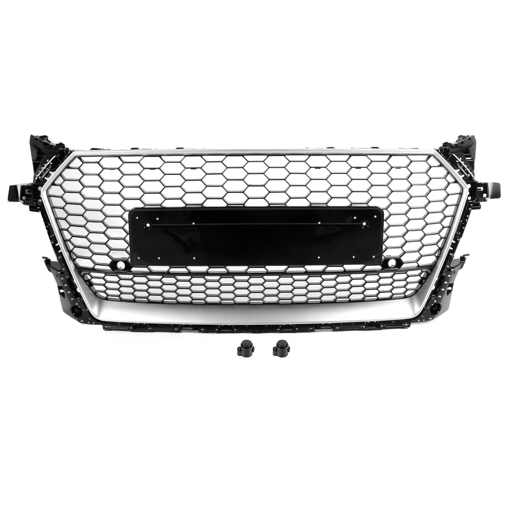 Для TTRS Style Front Sport Hex Mesh Honeycomb Hood решетка Black For Audi TT/TTS 8S 2015 2016 2017 2018|Гоночные решетки| |