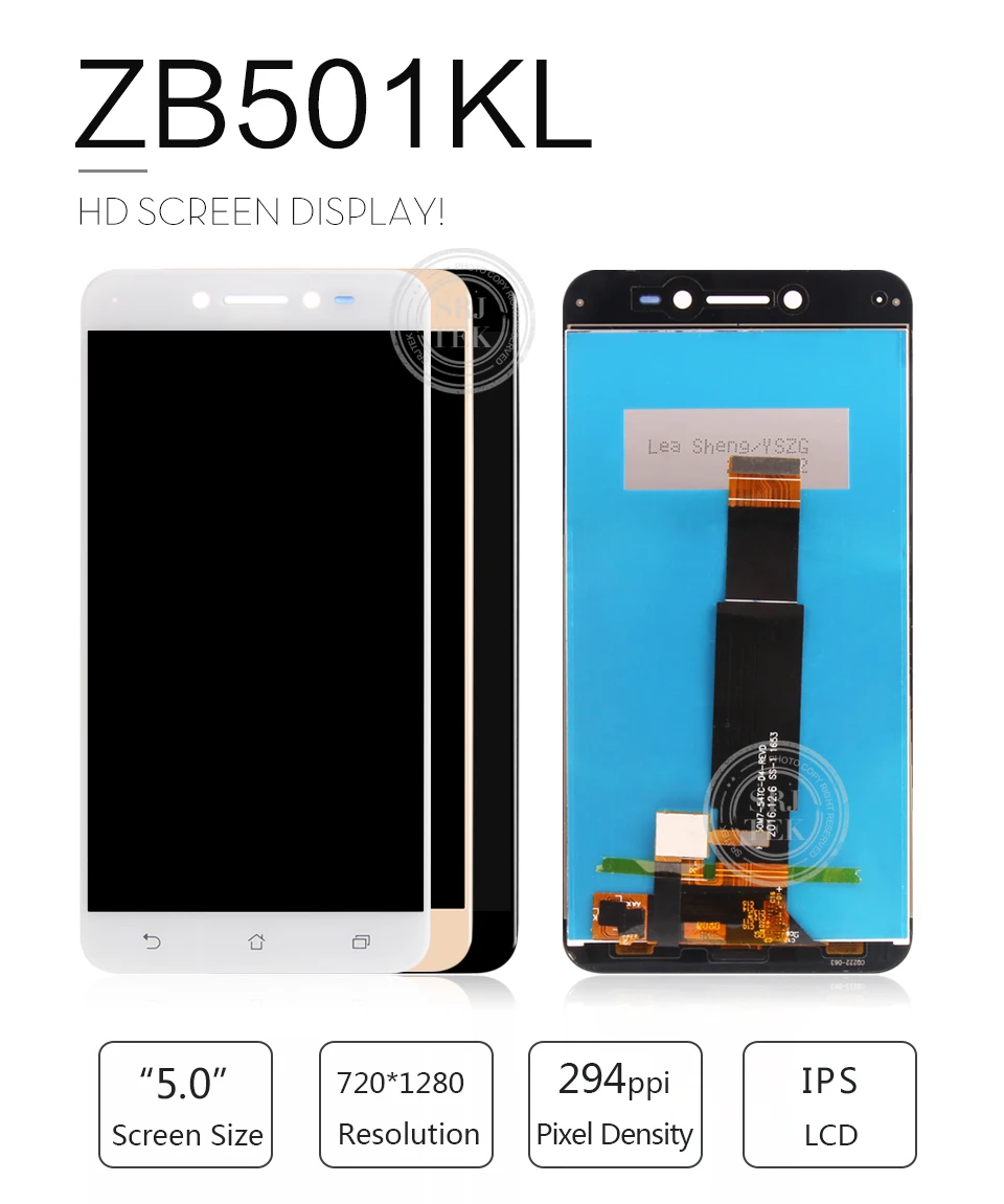 5," ЖК-дисплей для Asus ZenFone Live ZB501KL X00FD A007, ЖК-экран с рамкой, сенсорная панель, дигитайзер для ASUS ZB501KL, дисплей