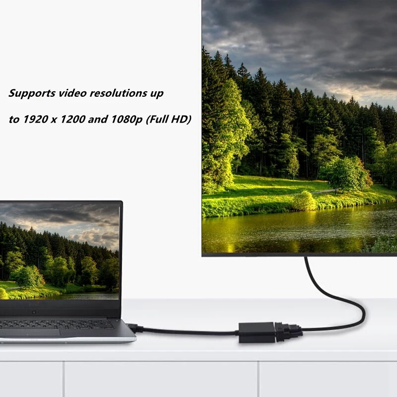 

Dp to HDMI-Compatible Converter, Display Port to HDMI-Compatible Converter for Computers, Desktops, Laptops, Monitors