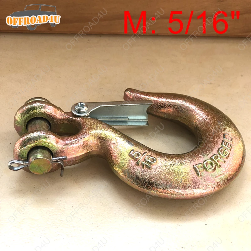 3 размера крючок для лебедки сверхмощный крюк 2 38 T трос буксировочный с