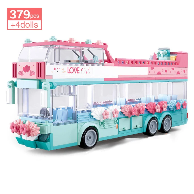 Город Друзья розовый ключа автомобиля дом кирпичи комплект для девочек Princess Prince