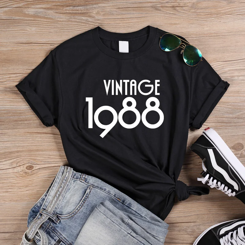 Женская футболка с буквенным принтом ONSEME винтажная хлопковая Футболка круглым