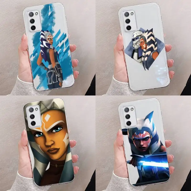 

Ahsoka Tano Phone Case Transparent For oppo RENO A 1 2 3 4 5 7 8 Z 2Z SE ACE PRO moible bag