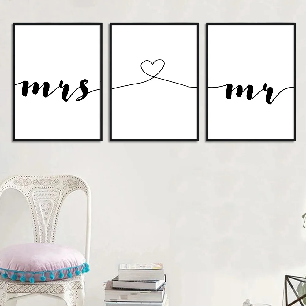 Семейный Простой Настенный постер с цитатами Минималистичная печать картина на