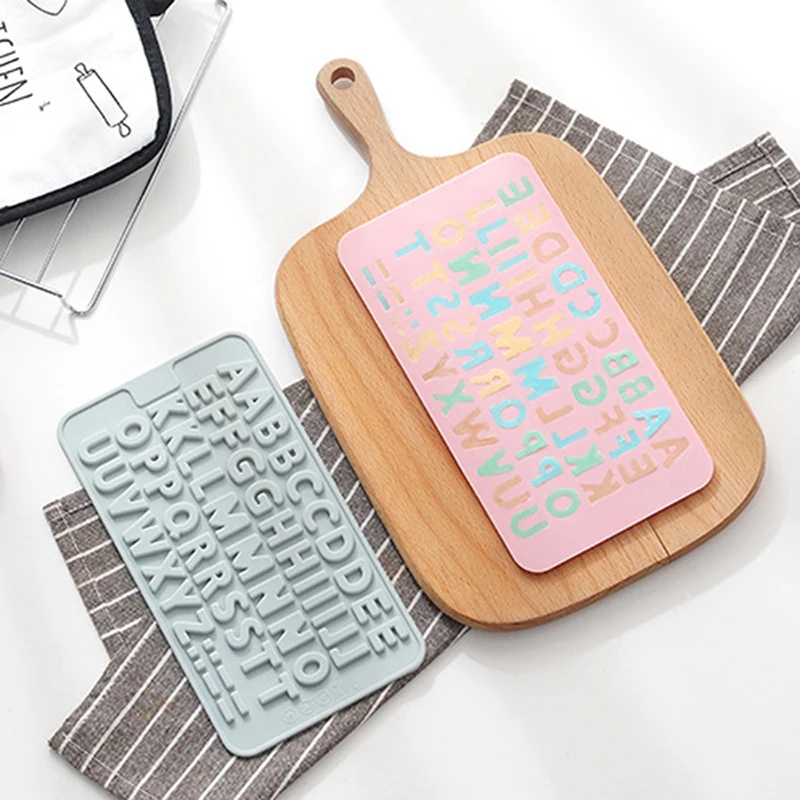 Letter Alphabet Silicone Mold Non-stick Diy Chocolate Ice Cube Cream Cake Making Tool Creative Baking Mould 1PC | Дом и сад