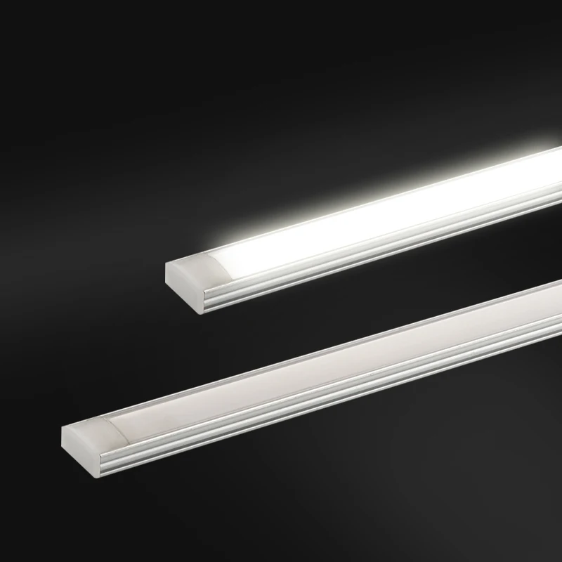 led recessed under cabinet light slim aluminum profile lamps with hand sweep motion sensor for kitchen wardrobe closet indoor free global shipping