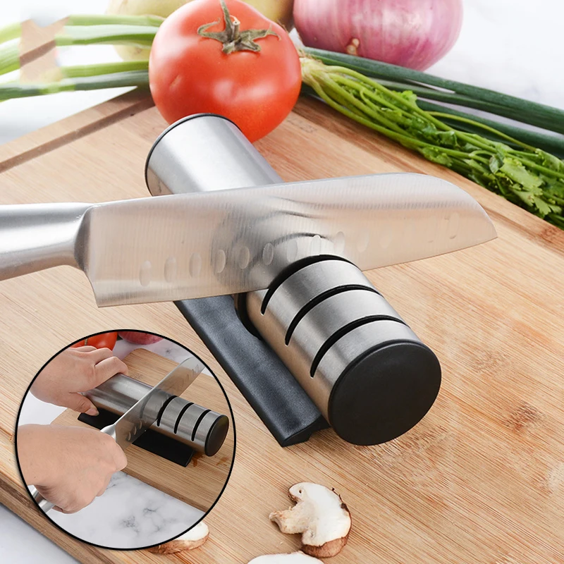 

3-in-1 Cutter Sharpener for Kitchen Scissors 3-Stage Sharpening Stone Multifunction Manual Blade Sharpening Tool