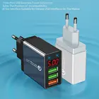 Зарядное устройство Elough с USB 2,5 для iPhone 12XiaomiSamsungHuawei, 5 В, 3 А, настенное зарядное устройство с цифровым дисплеем