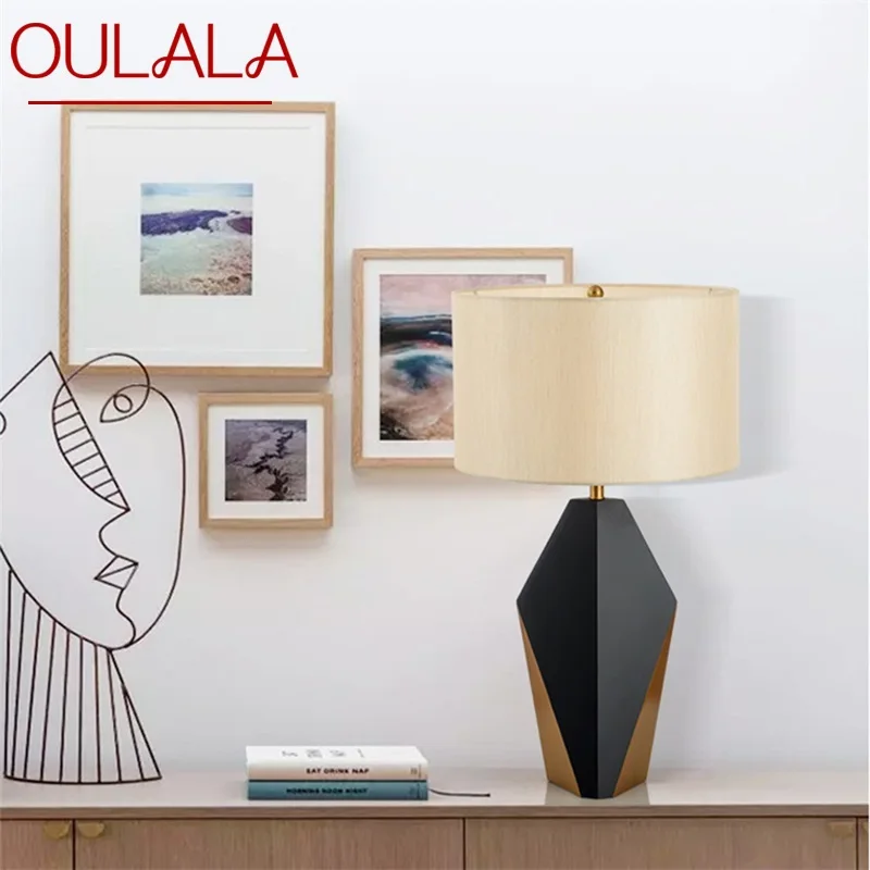 

OULALA LED Lamps For Modern Bedroom Desk Lights Home Decorative E27 Dimmer Paint Table Light Foyer Living Room Office