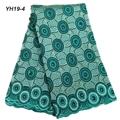YH19-4 MIRAFEEL Французская ткань для тюли кружевная Высококачественная африканская кружевная ткань швейцарская вуаль кружева для свадьбы 5 ярдов YH19 - Цвет: YH19-4