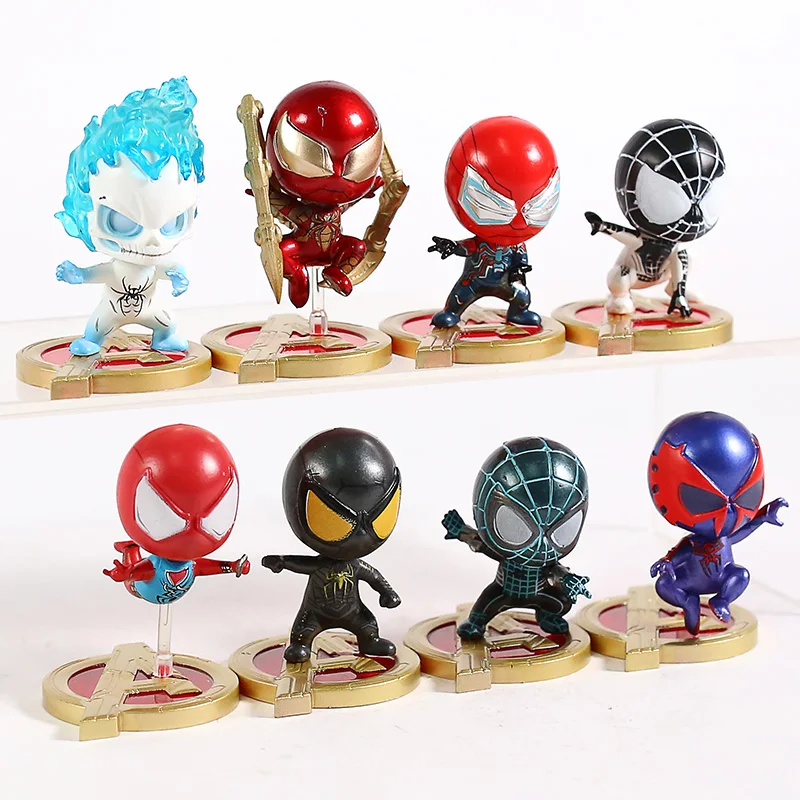 Marvel Cosbaby Человек паук Железный Паук мини ПВХ Коллекция экшн Фигурки игрушки