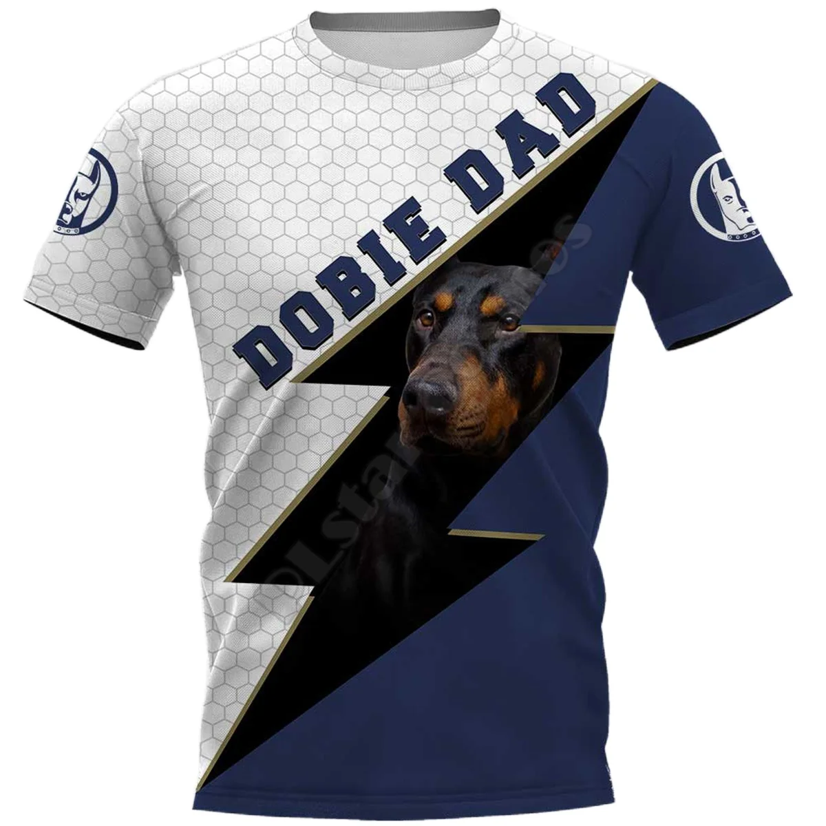 

PLstar Cosmos Dobie Dad 3D Printed t-shirt Harajuku Streetwear T shirts Funny Animal Men For Women Short Sleeve 01