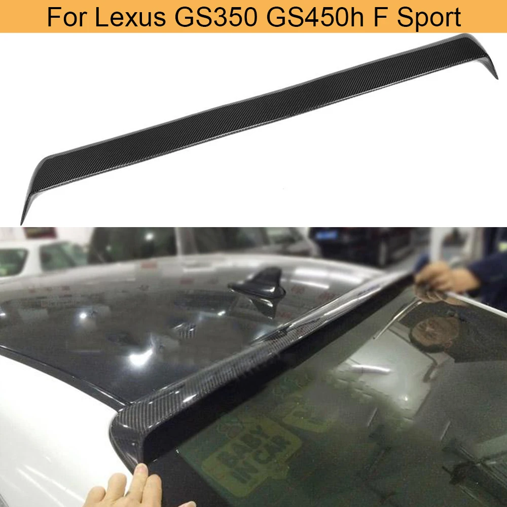 

Автомобиль задний спойлер на крыло, крышу для Lexus GS350 GS450h Седан 4 двери 2013 - 2015 F спортивный бампер задняя крыша крыло спойлер из углеродного волокна