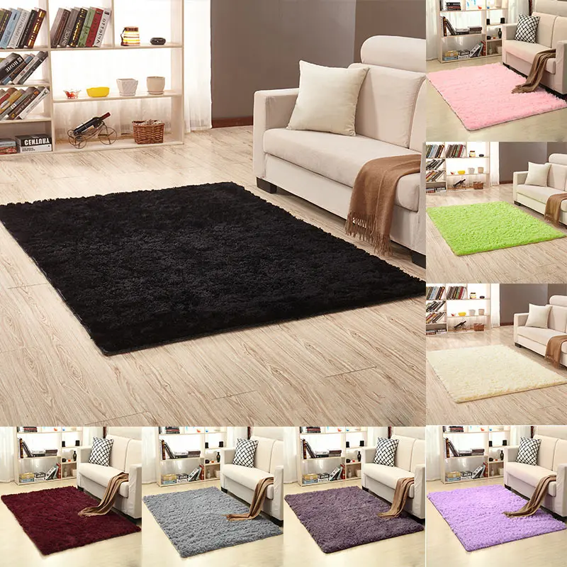 Модный однотонный розовый коврик для ванной комнаты нескользящий гостиной