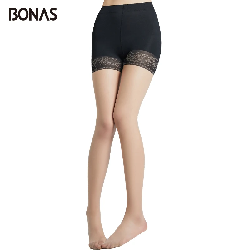 BONAS 15D женские безопасные колготки сексуальные дышащие износостойкие