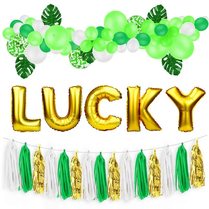 Латексные воздушные шары набор украшений для детского праздника зеленые с