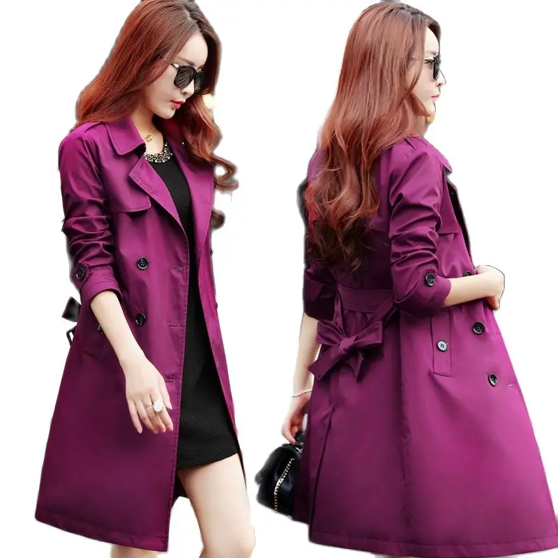 Пальто женское весенне-осеннее длинное пальто в британском стиле 2021