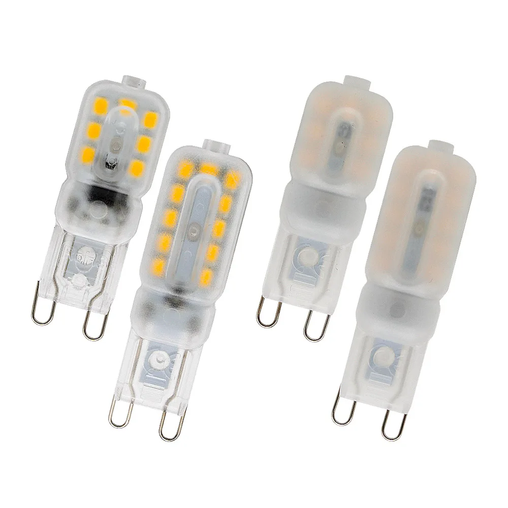 

10pcs Mini G9 LED 3W 5W 7W 2835 SMD Lampada Corn Light Bulb 220V 240V 14 22 32SMD Dimmable LED Lamp Chandelier Replace Halogen