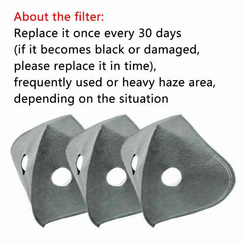 Велосипедная маска против гриппа PM2.5 дышащая с двойным воздушным клапаном