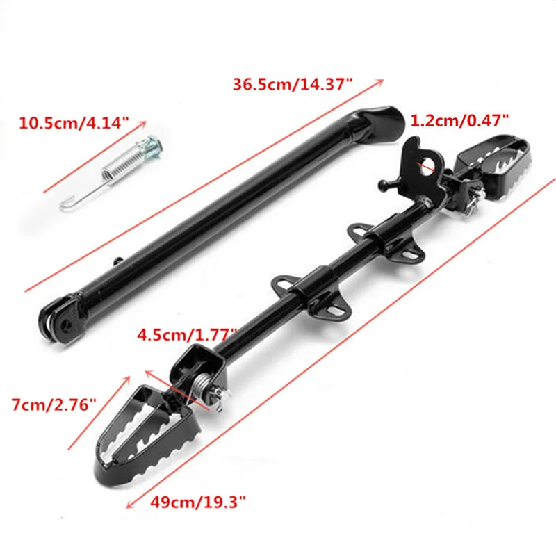 

Side Foot Nail Foot Rest Mounting Foot Rest Suitable For Pit Type Earth Bike 110cc 125cc 140cc With Spring Loaded, Knurled Tip,