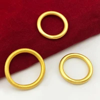 simple style plain ring band for women men yellow gold filled traditional wedding jewelry