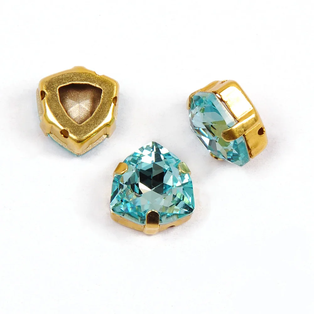 

4706 Copper Silver Gold Claw Settings Ornament Trilliant Decorative Fancy Rhinestones For Needlework Handicrafts Accessories