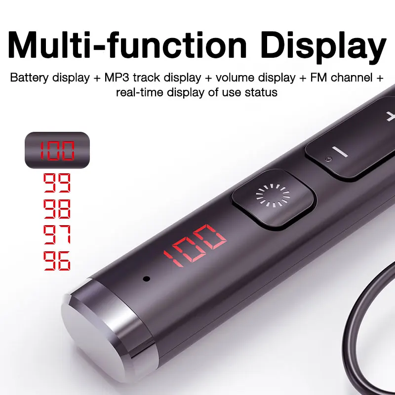 EARDECO 5 EQ Effects Wireless Headphones Heavy Bass Bluetooth Neckband Earphones Stereo Hifi Headset with Mic TF FM | Электроника