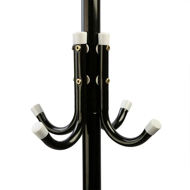 

Coat Rack Hat Stand Tree Clothes Hanger Umbrella Holder Metal Organizer for Room K9Store