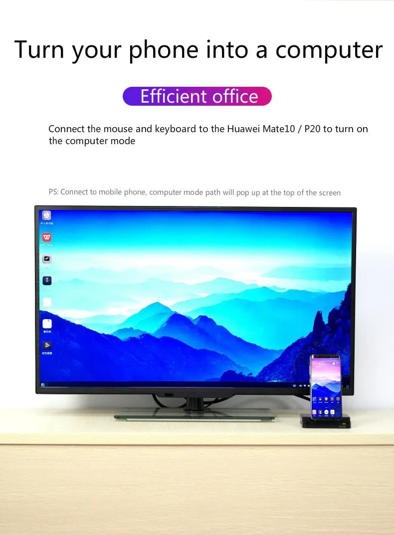 Тип C док-станция для подзарядки телефона держатель USB-C к HDMI SD USB док-станция адаптер питания для samsung S10 S9 Dex станция huawei P30 P20 Pro