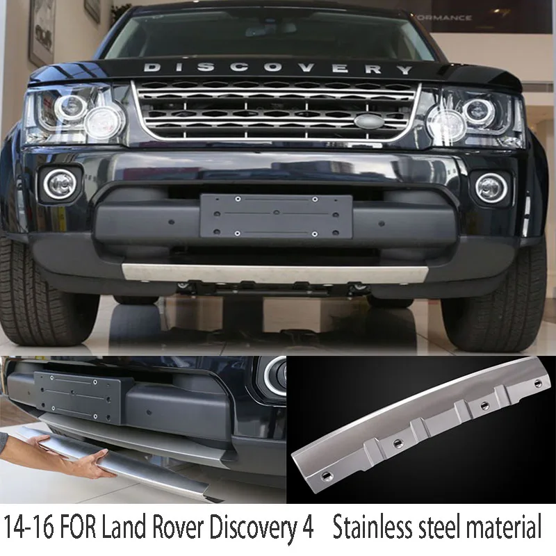 

For Land Rover Discovery 4 2014-2016 Car Stainless Steel Front Bumper Lip Decor Moulding Trim Cover Moulding Styling